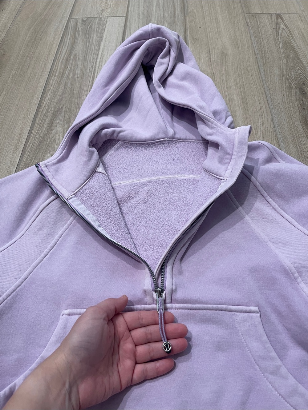 Lululemon Scuba Oversized Half-Zip Hoodie Mineral Dye Purple
Cosmos Sz M/L - Picture 11 of 13
